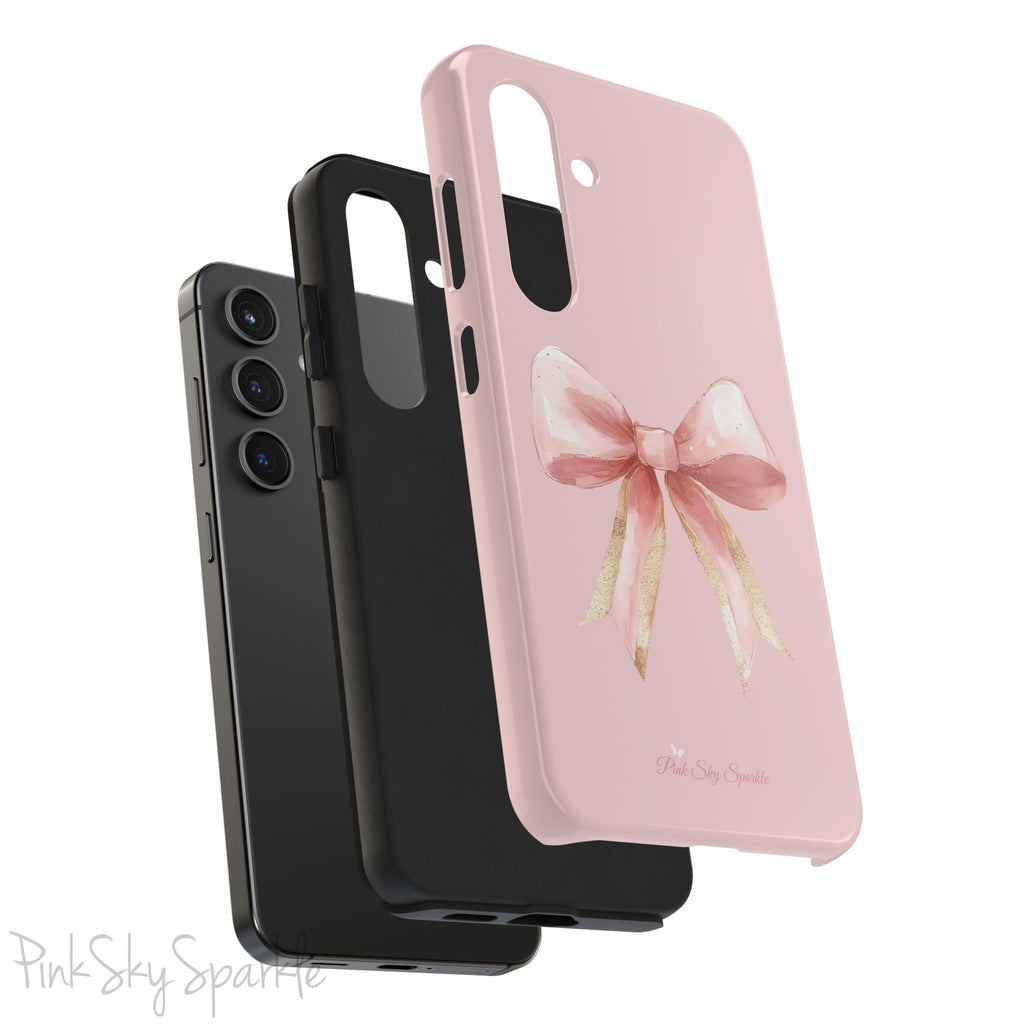Blush and Gold Coquette Samsung Galaxy Phone Case