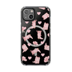 Boots and Hearts Magnetic Clear Impact iPhone Case