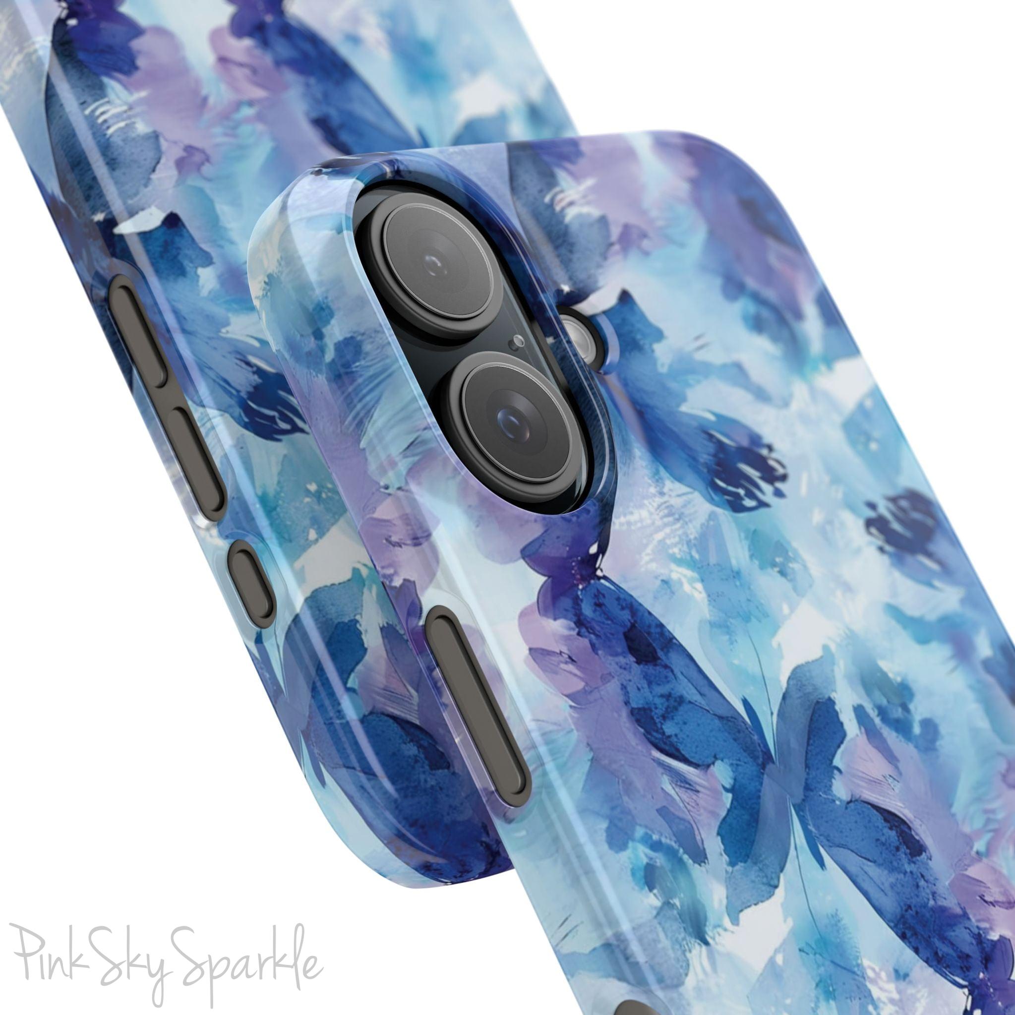 Butterfly Elegance Slim iPhone Case. Enhance your phone's style with the Butterfly Dreams Slim iPhone Case! This case features a sleek, slim design and a beautiful watercolour butterfly pattern.