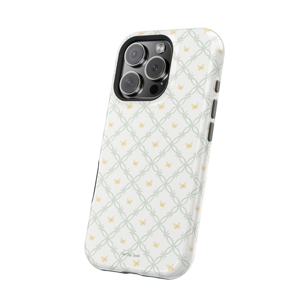 Butterfly Trellis Magnetic iPhone Case