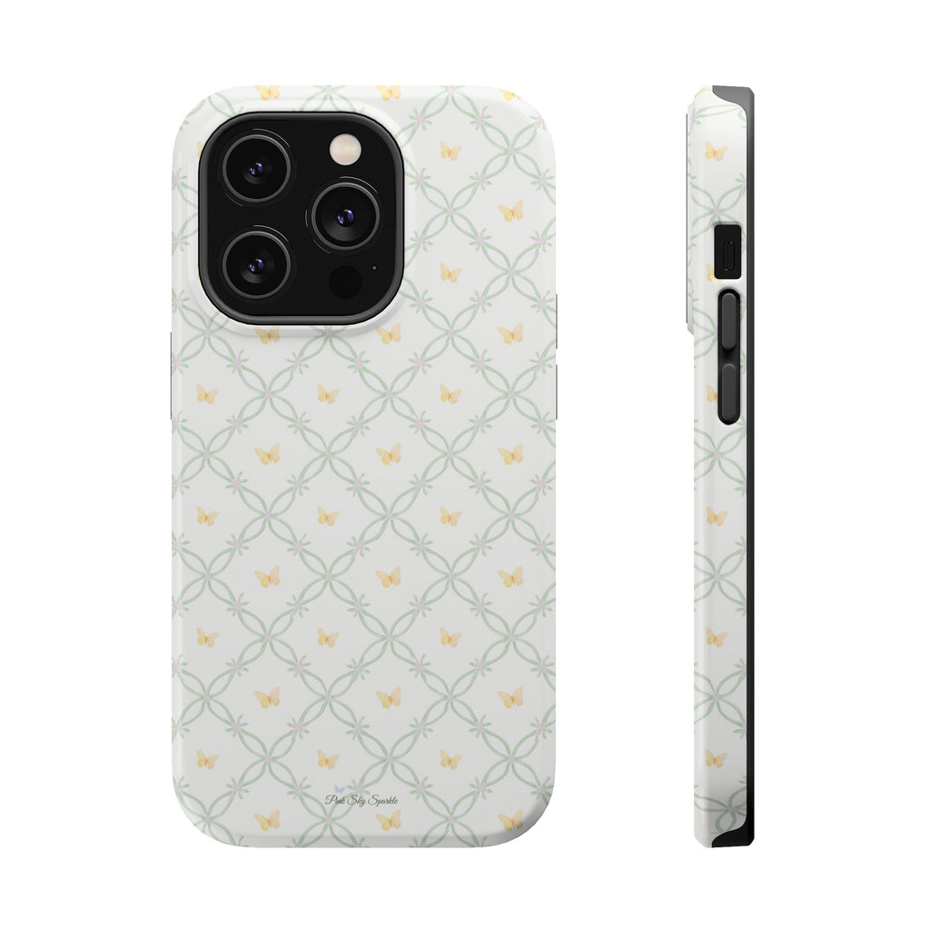 Butterfly Trellis Magnetic iPhone Case