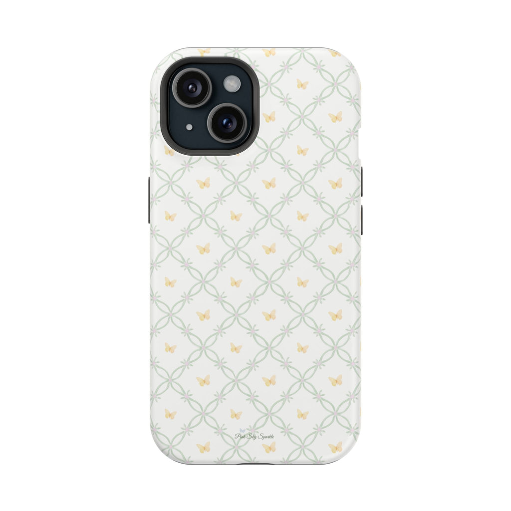 Butterfly Trellis Magnetic iPhone Case