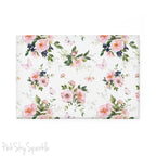 Butterfly Garden Rectangle Button Magnet - Delicate and enchanting magnet featuring a whimsical garden scene with pink butterflies and floral accents. Perfect for fridge decor, gifting, and nature lovers.