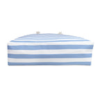 By the Pool Blue Striped Weekender Tote Bag