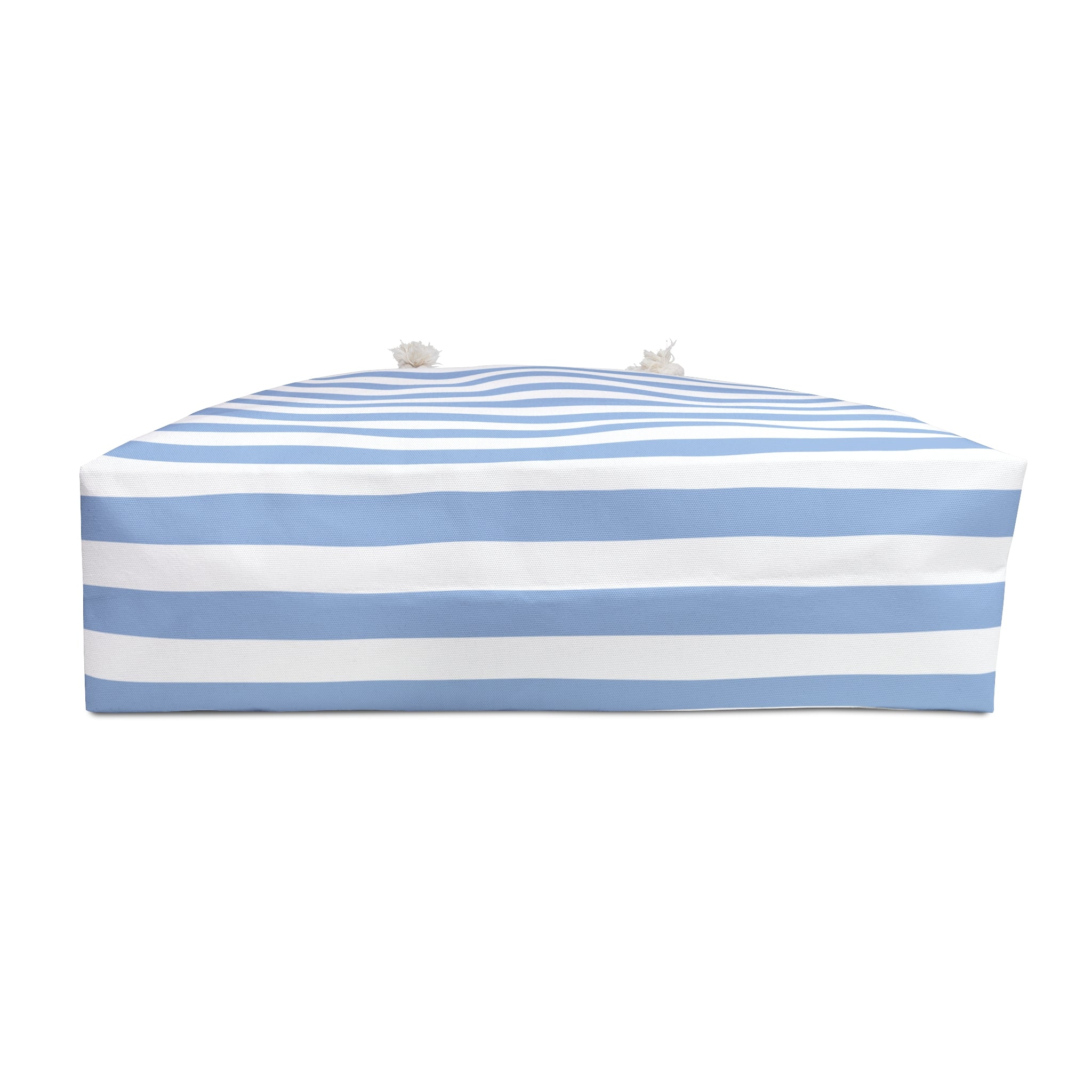 By the Pool Blue Striped Weekender Tote Bag