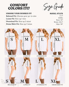 Comfort Colors 1717 Size Guide