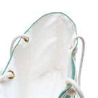 Cabana Mint Stylish Striped Weekender Tote Bag