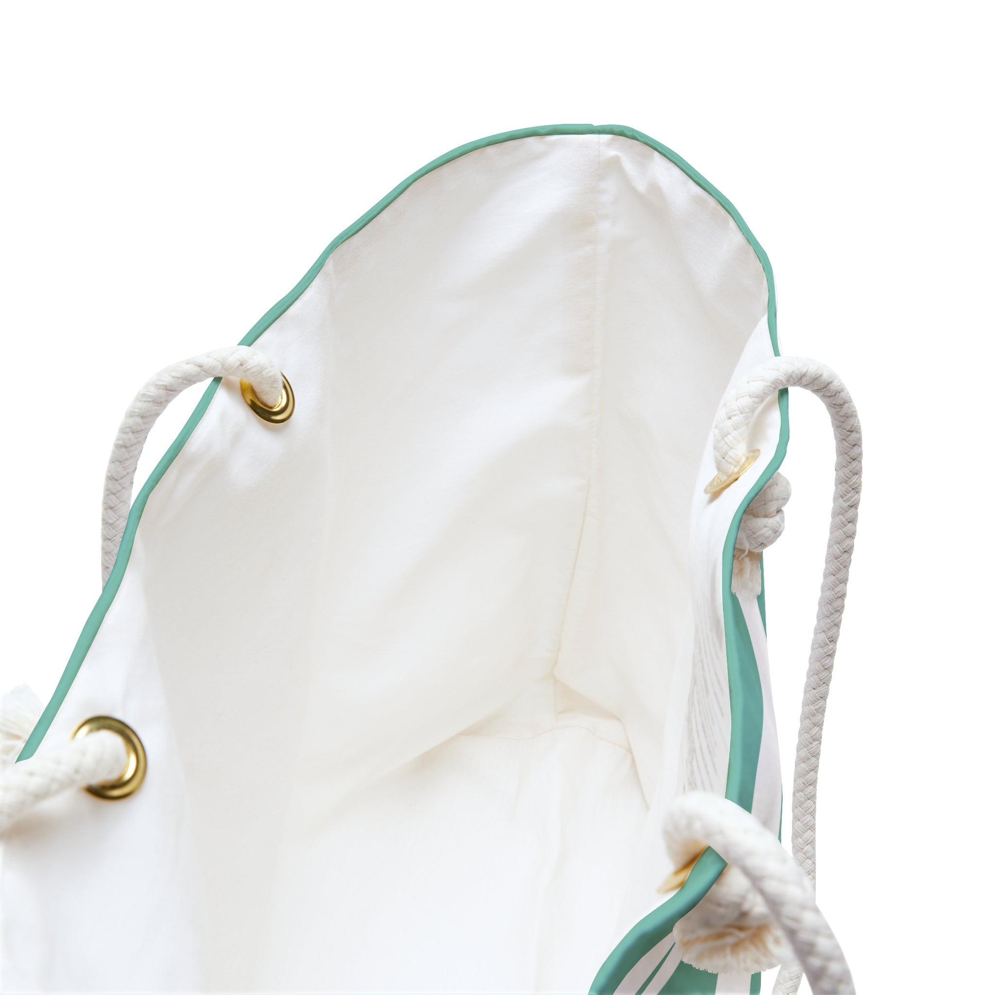 Cabana Mint Stylish Striped Weekender Tote Bag
