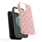 Magnetic iPhone case with a stylish cherry design 🍒, offering protective, coquette-inspired charm for iPhone users who love chic and functional phone accessories.