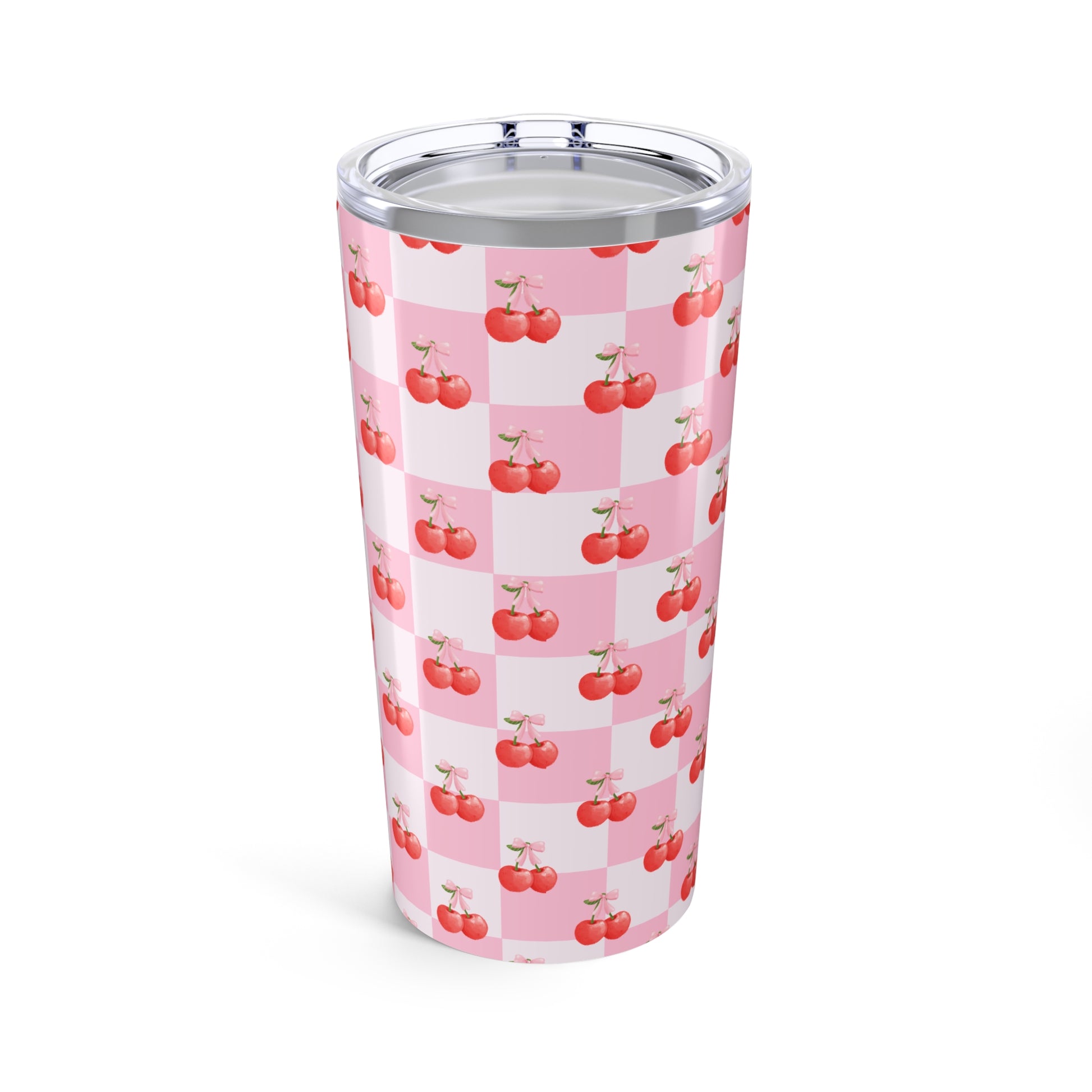 Chic Cherry Checkers 20 oz Tumbler