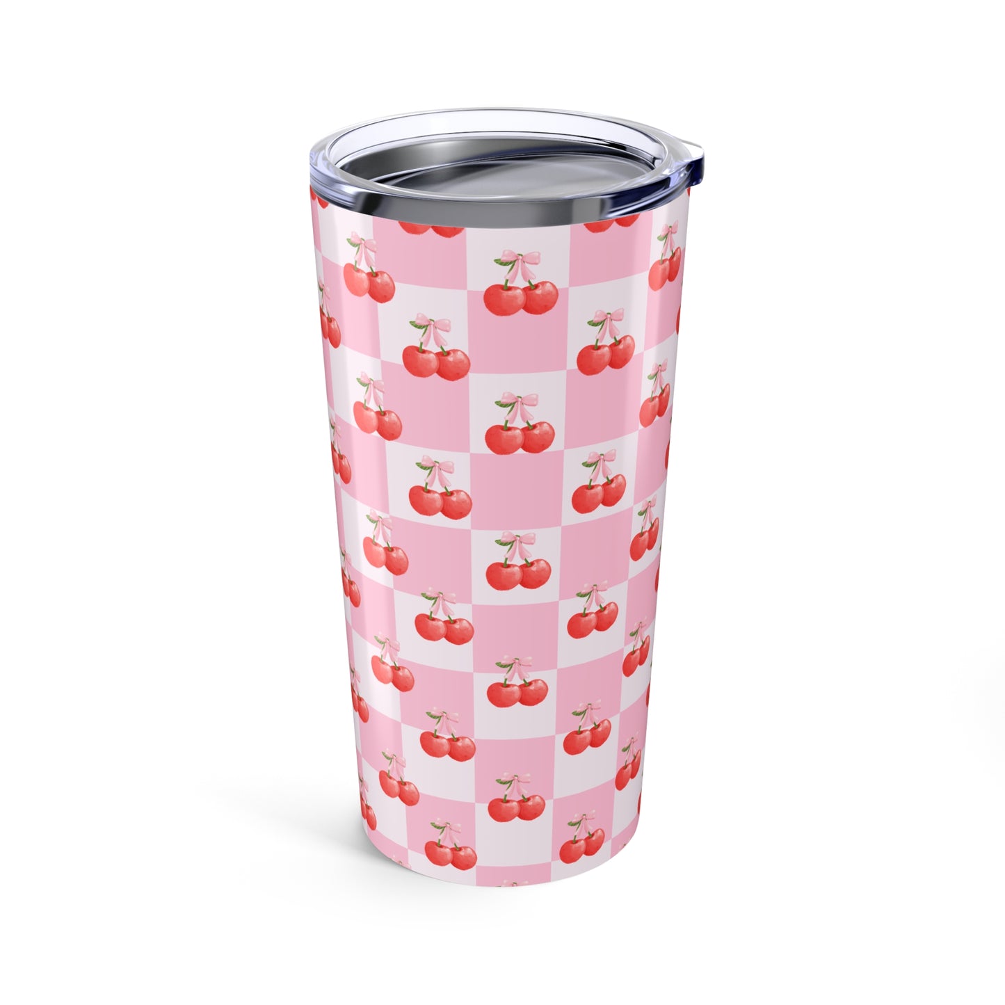 Chic Cherry Checkers 20 oz Tumbler