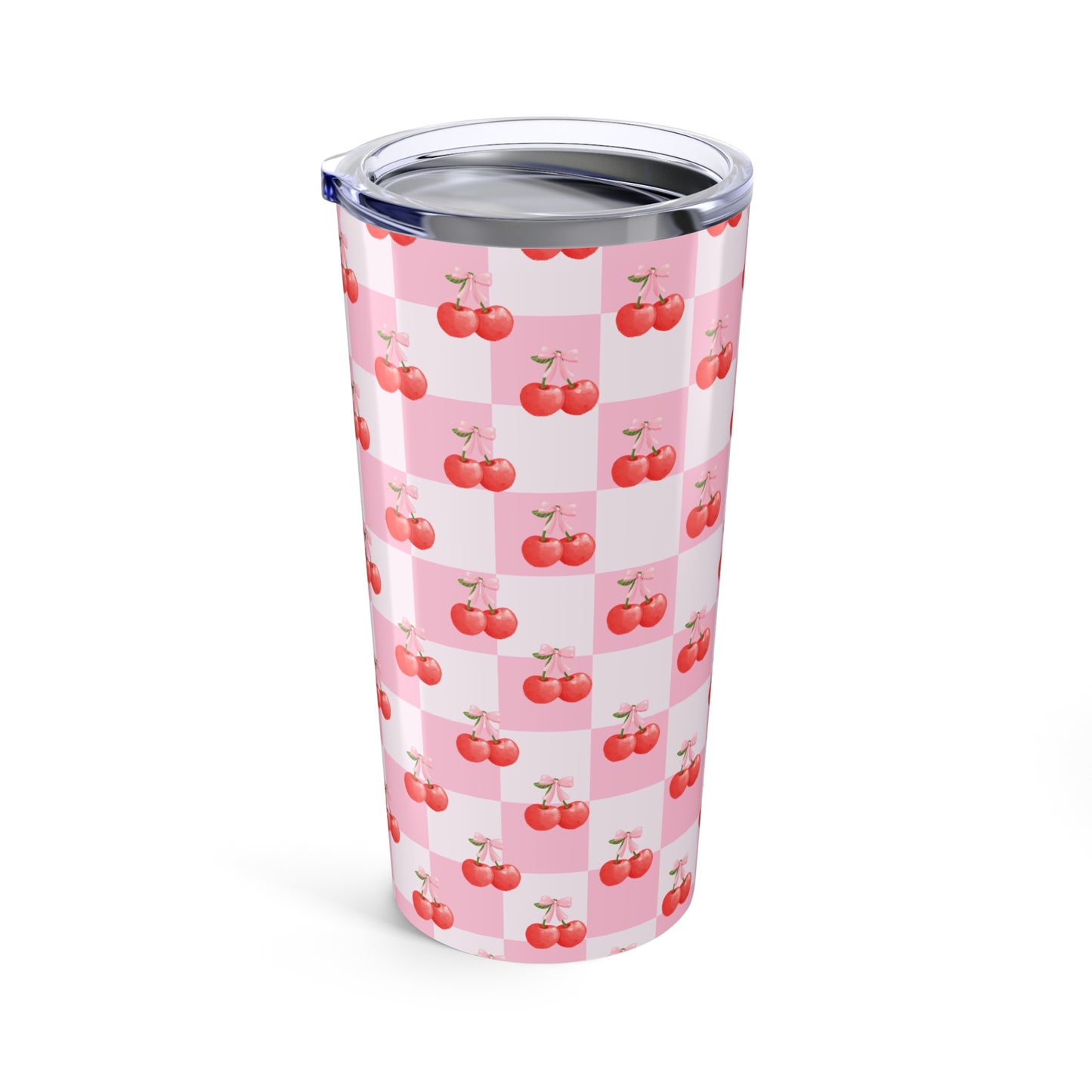 Chic Cherry Checkers 20 oz Tumbler