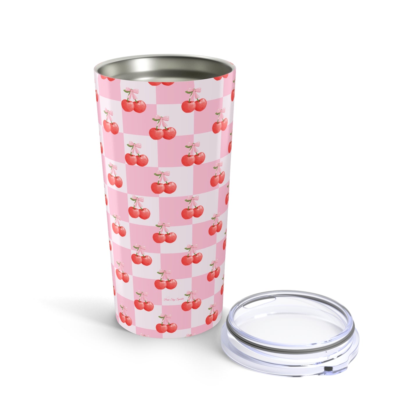 Chic Cherry Checkers 20 oz Tumbler