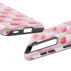 Chic Cherry Checkers Tough Samsung Galaxy Phone Case
