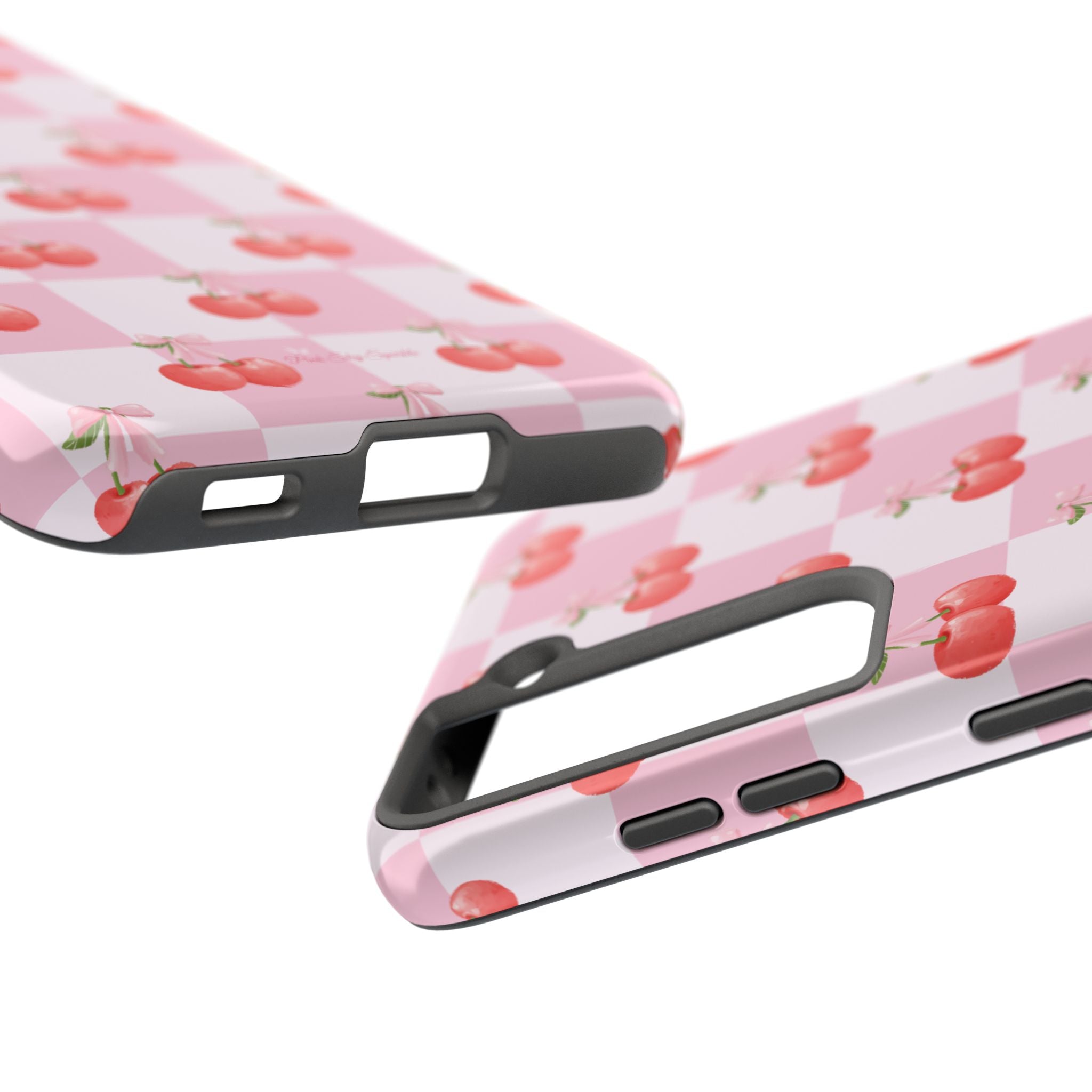 Chic Cherry Checkers Tough Samsung Galaxy Phone Case