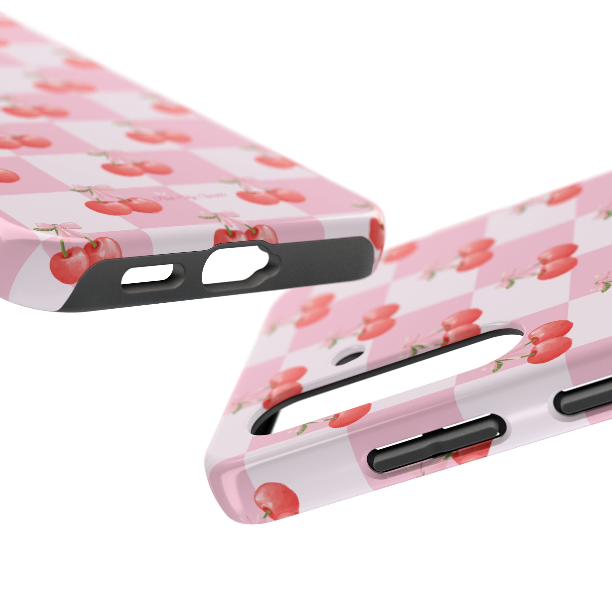 Chic Cherry Checkers Tough Samsung Galaxy Phone Case