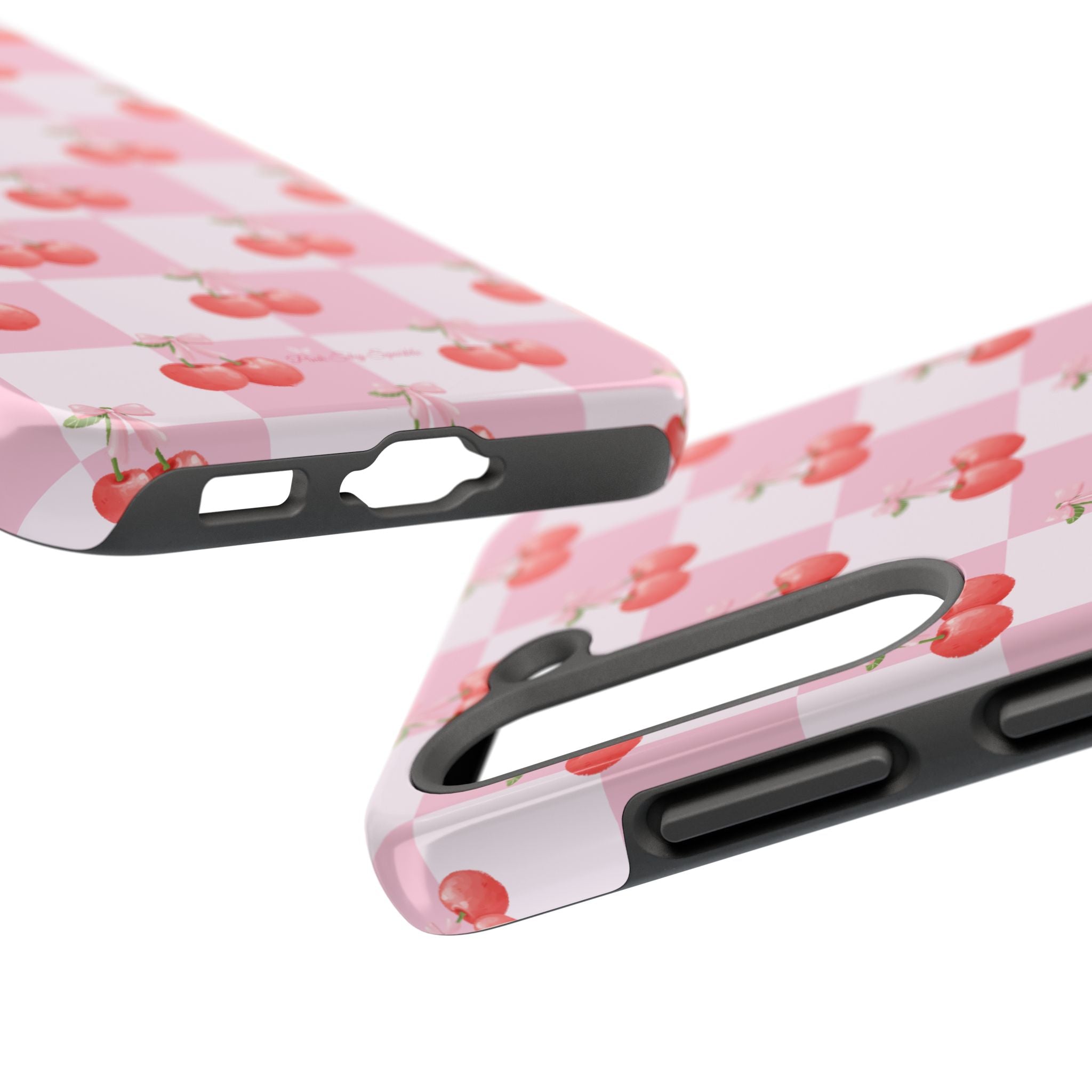 Chic Cherry Checkers Tough Samsung Galaxy Phone Case