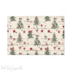 Christmas Tree Farm Rectangle Button Magnet - Festive holiday magnet featuring a charming Christmas tree farm design. Perfect for seasonal decor, Christmas gifts, and adding a holiday touch to any magnetic surface.