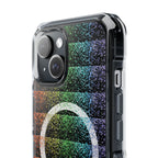 Bright, bold, and full of energy—our Confetti Glow Magnetic Clear Impact iPhone Case features a vibrant rainbow confetti design that pops against your phone. Designed for both style and protection, this case adds a fun, colorful touch while keeping your device safe.