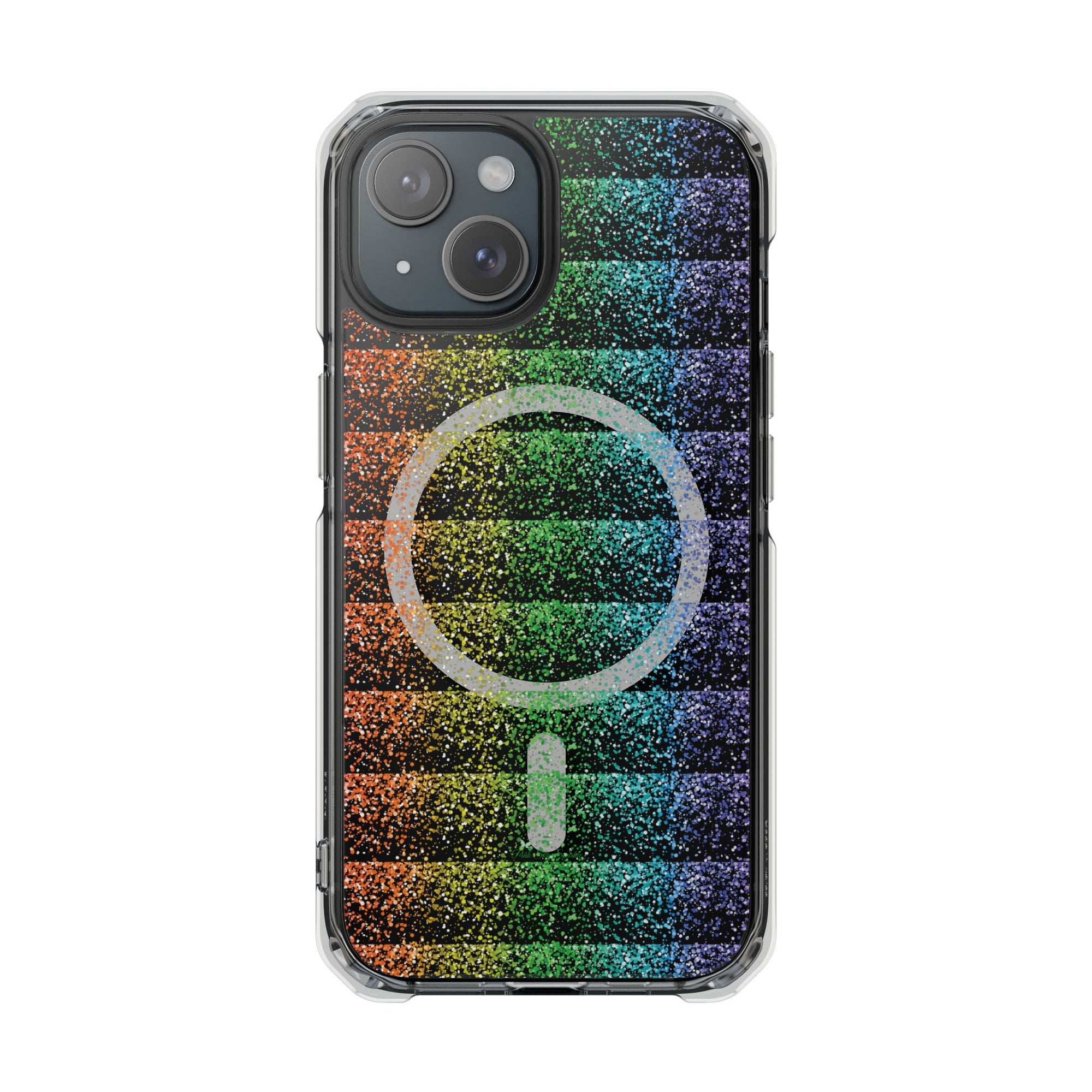 Bright, bold, and full of energy—our Confetti Glow Magnetic Clear Impact iPhone Case&nbsp;features a vibrant rainbow confetti design that pops against your phone. Designed for both style and protection, this case adds a fun, colorful touch while keeping your device safe.