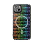 Bright, bold, and full of energy—our Confetti Glow Magnetic Clear Impact iPhone Case&nbsp;features a vibrant rainbow confetti design that pops against your phone. Designed for both style and protection, this case adds a fun, colorful touch while keeping your device safe.