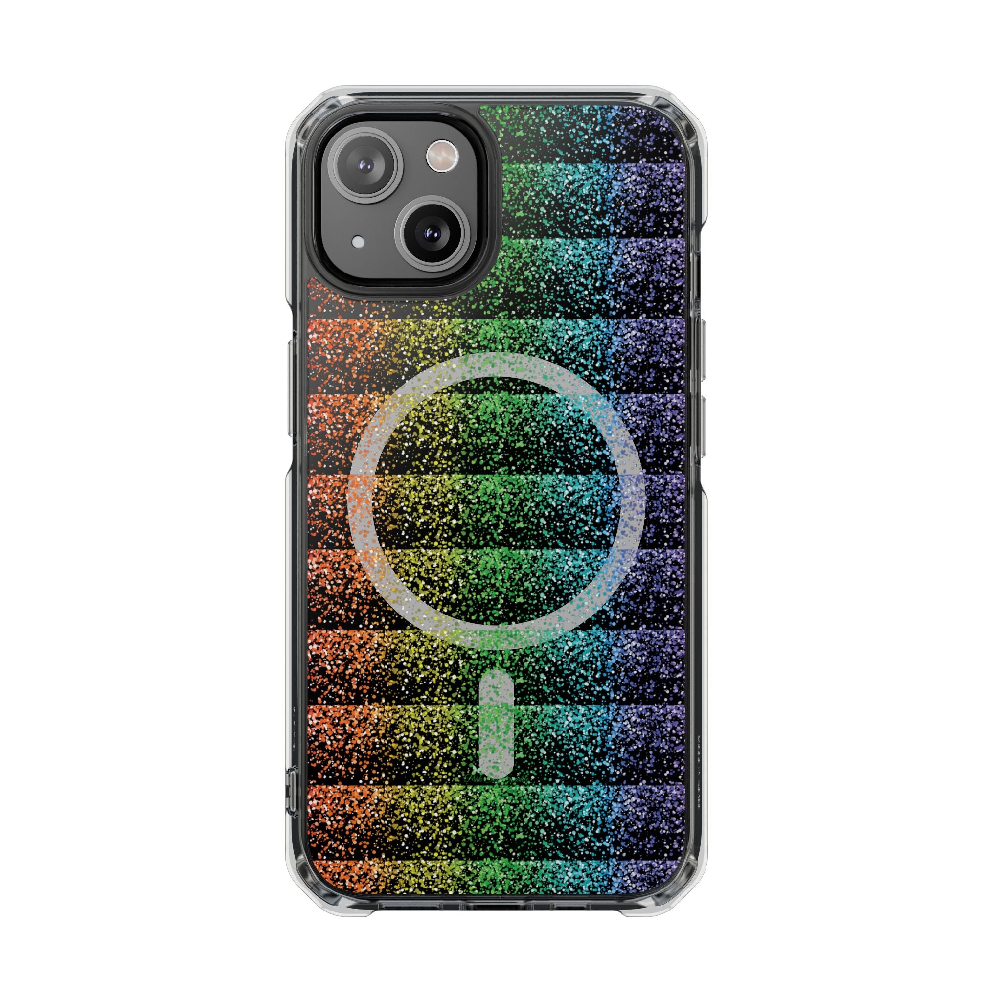 Bright, bold, and full of energy—our Confetti Glow Magnetic Clear Impact iPhone Case&nbsp;features a vibrant rainbow confetti design that pops against your phone. Designed for both style and protection, this case adds a fun, colorful touch while keeping your device safe.
