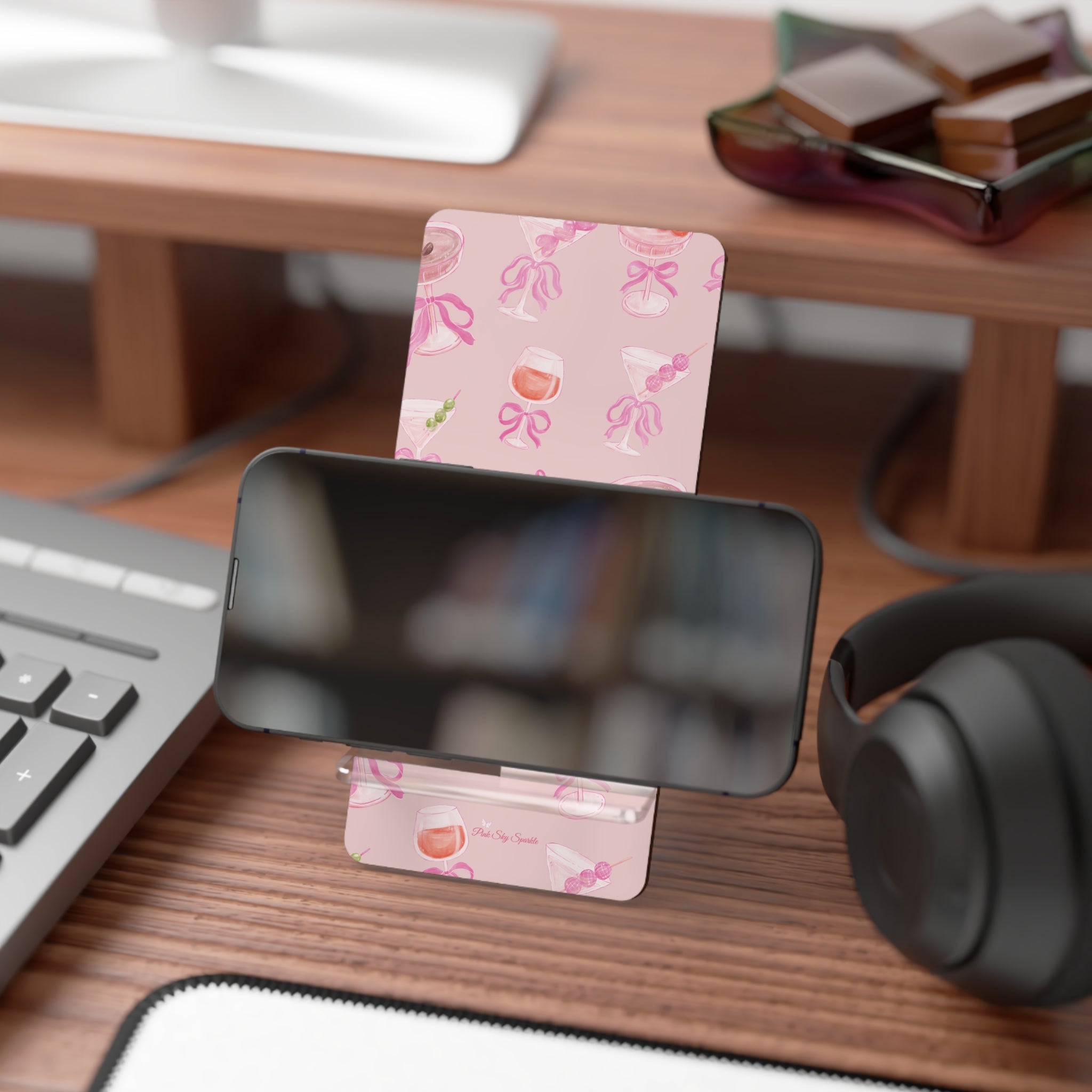 Coquette Cocktails Mobile Display Stand, Phone Holder