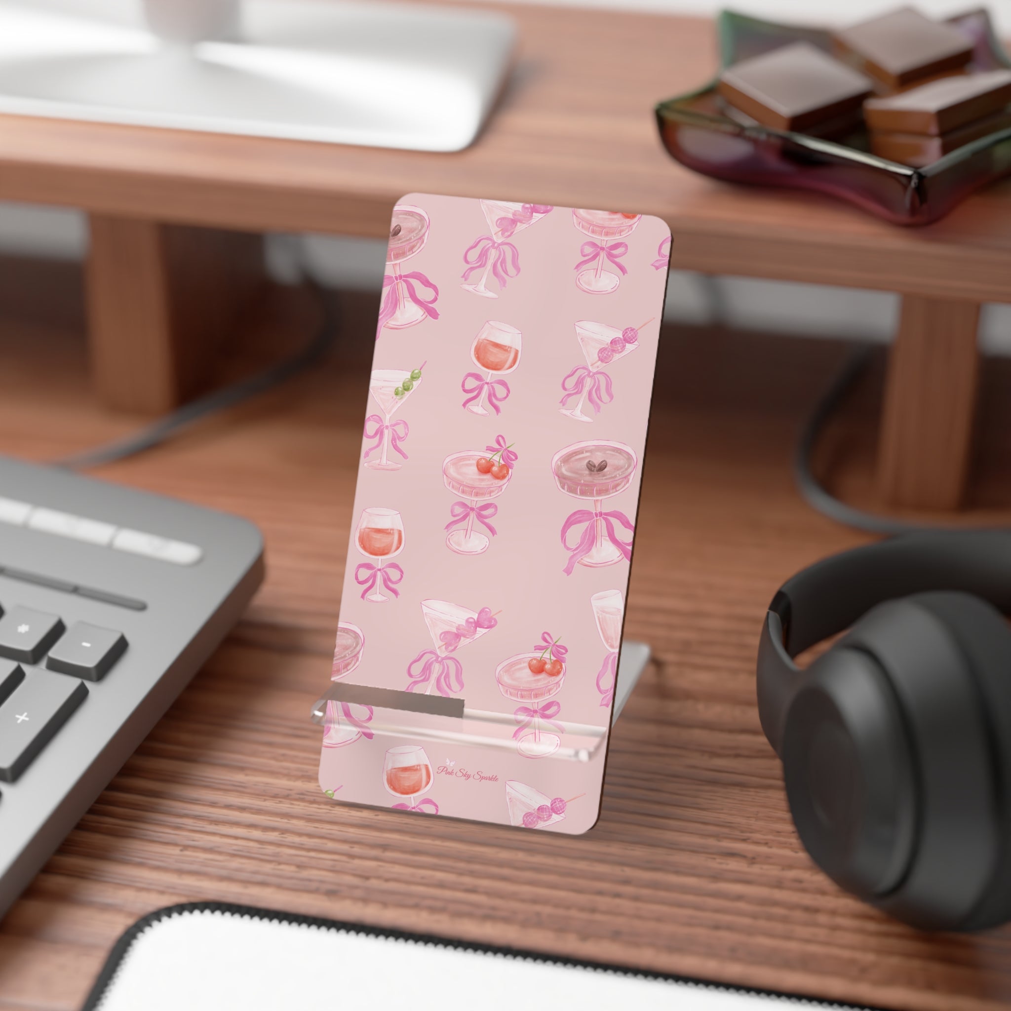 Coquette Cocktails Mobile Display Stand, Phone Holder
