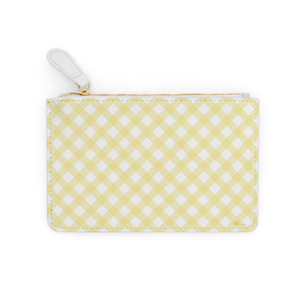 Cottage Chic Yellow Gingham Mini Clutch Bag