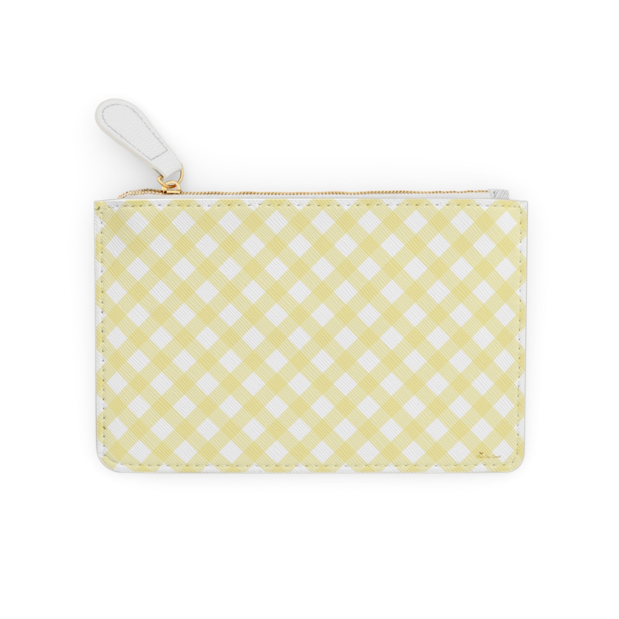 Cottage Chic Yellow Gingham Mini Clutch Bag