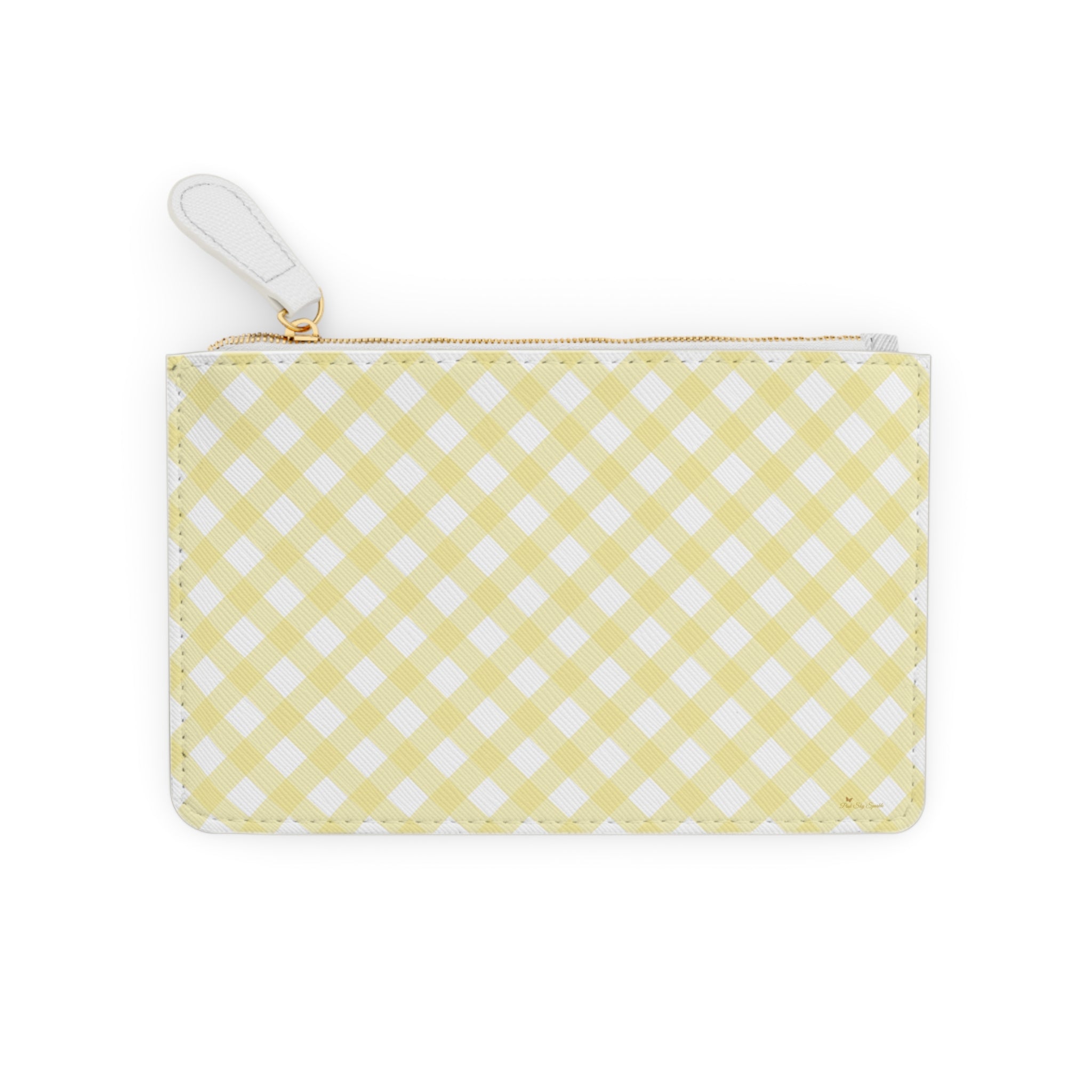 Cottage Chic Yellow Gingham Mini Clutch Bag