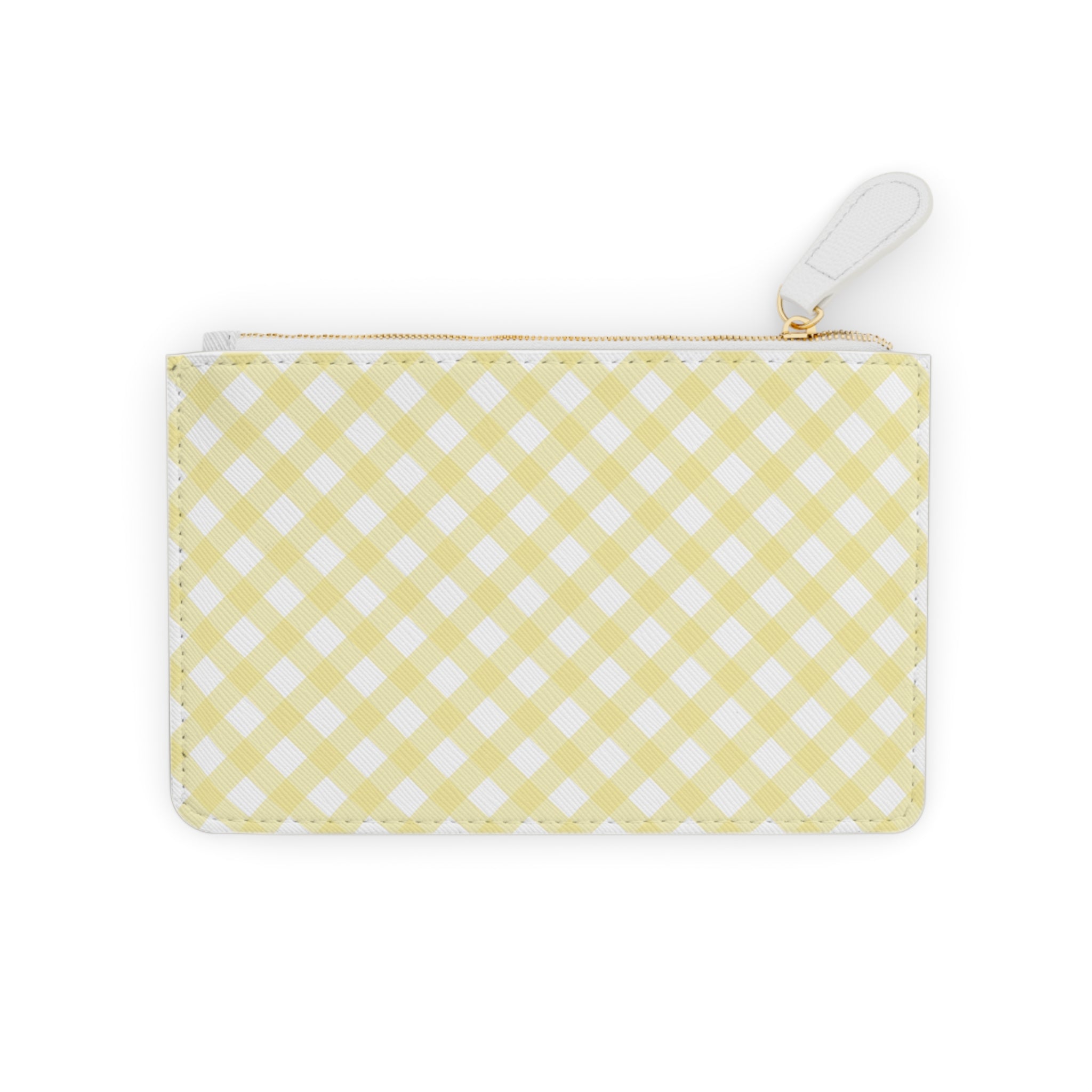 Cottage Chic Yellow Gingham Mini Clutch Bag