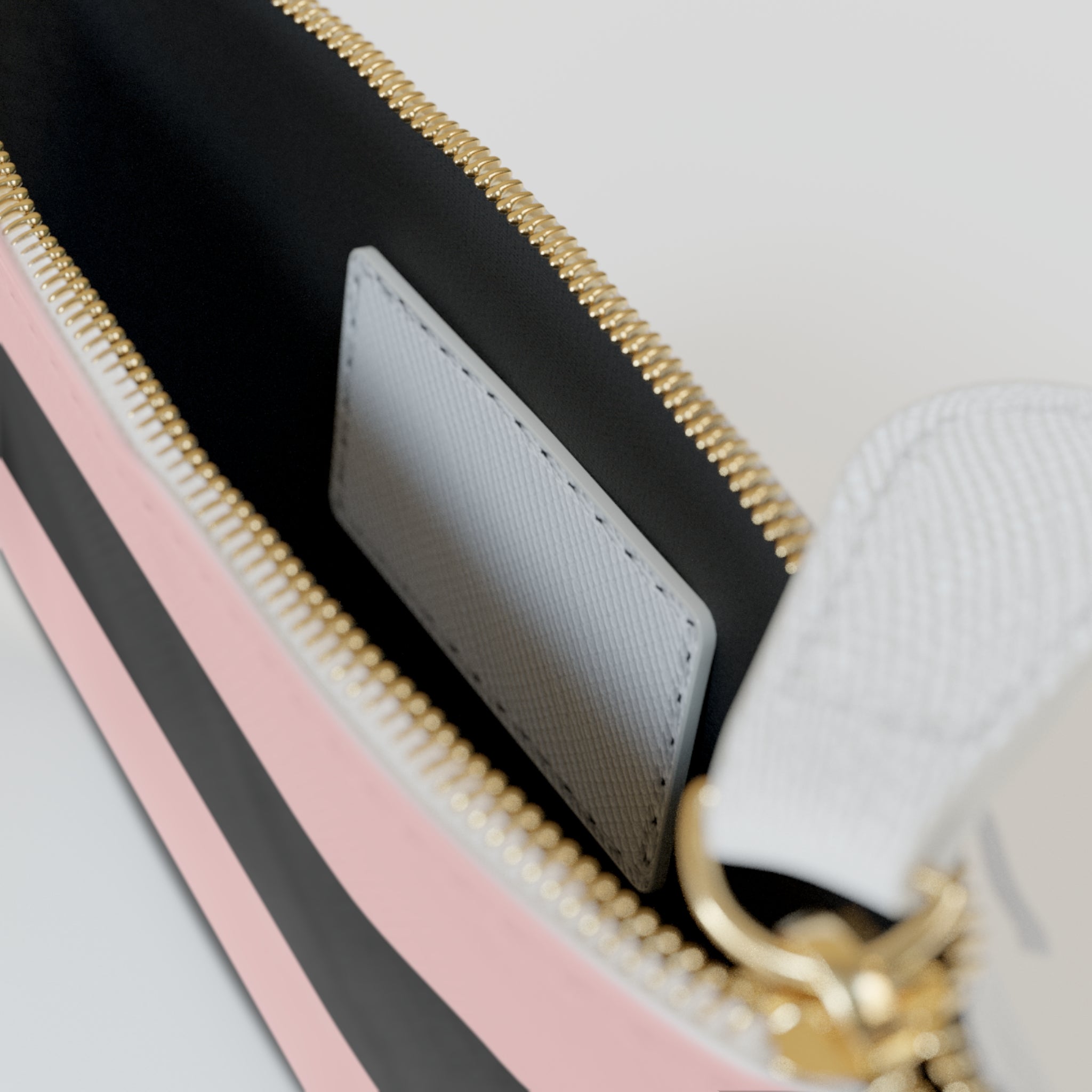 Couture Stripes Mini Clutch Bag