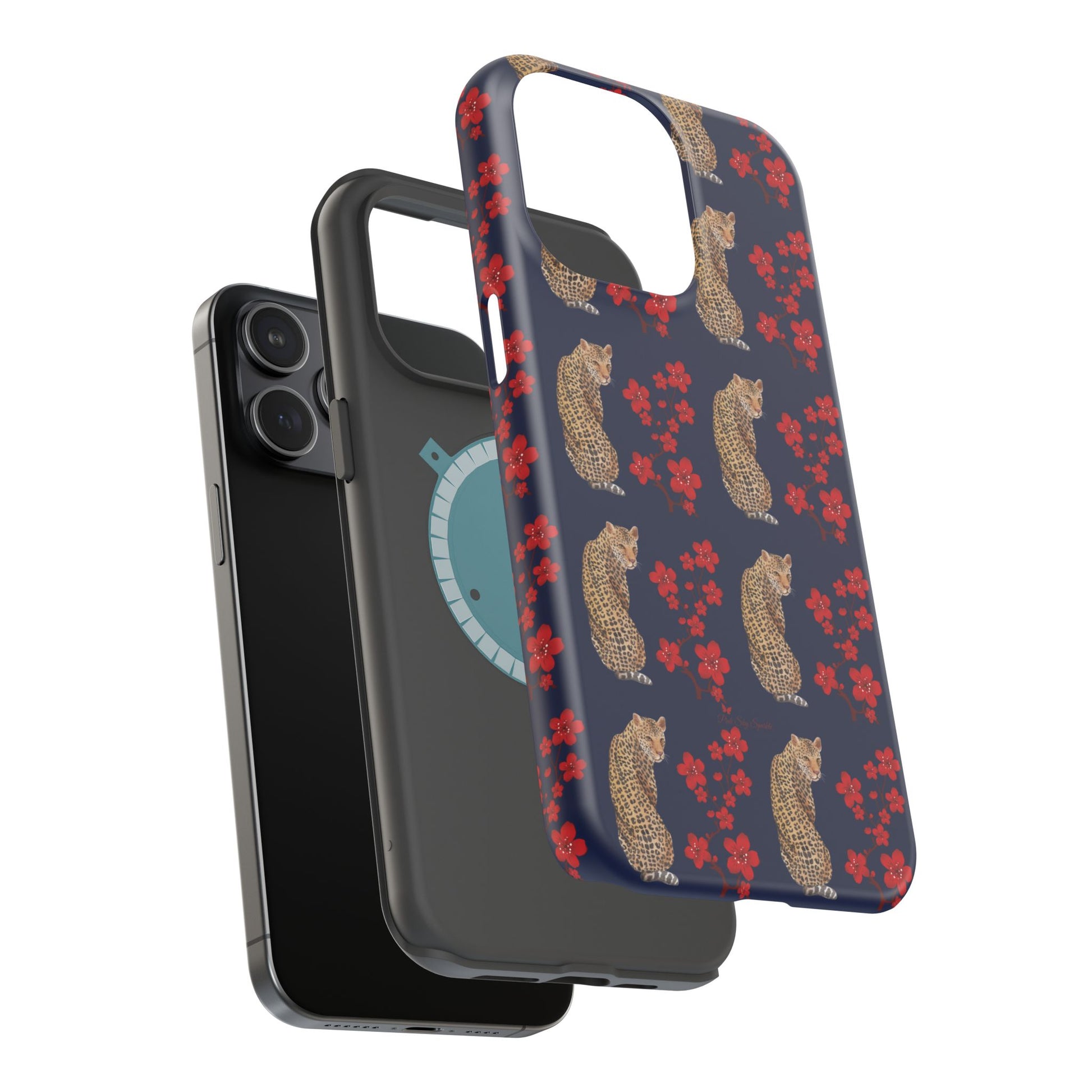 Crimson Jungle Magnetic iPhone Case 