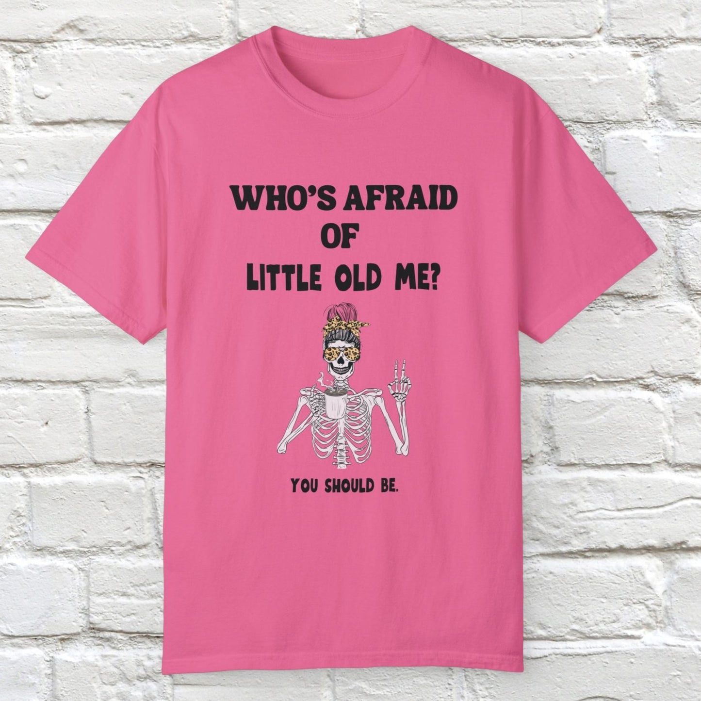 ¿Quién le teme a mi pequeño yo? Camiseta con diseño de esqueleto