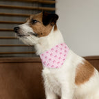 Cute Pink Bow Pet Bandana With Adjustable Collar