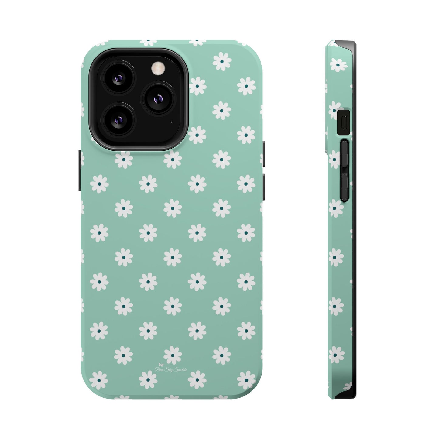 Daisy Mint Magnetic iPhone Case