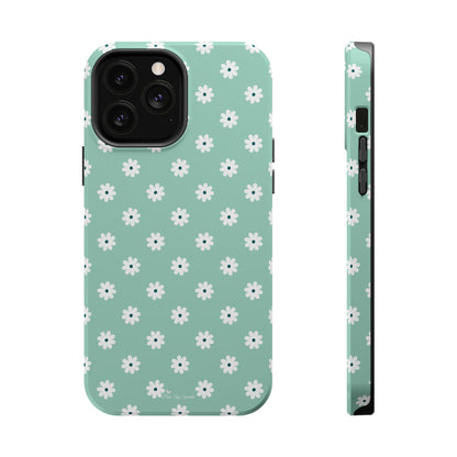 Daisy Mint Magnetic iPhone Case