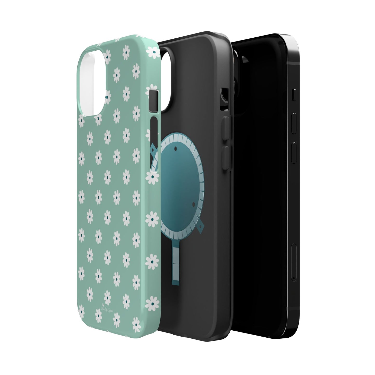 Daisy Mint Magnetic iPhone Case