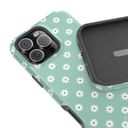 Daisy Mint Magnetic iPhone Case