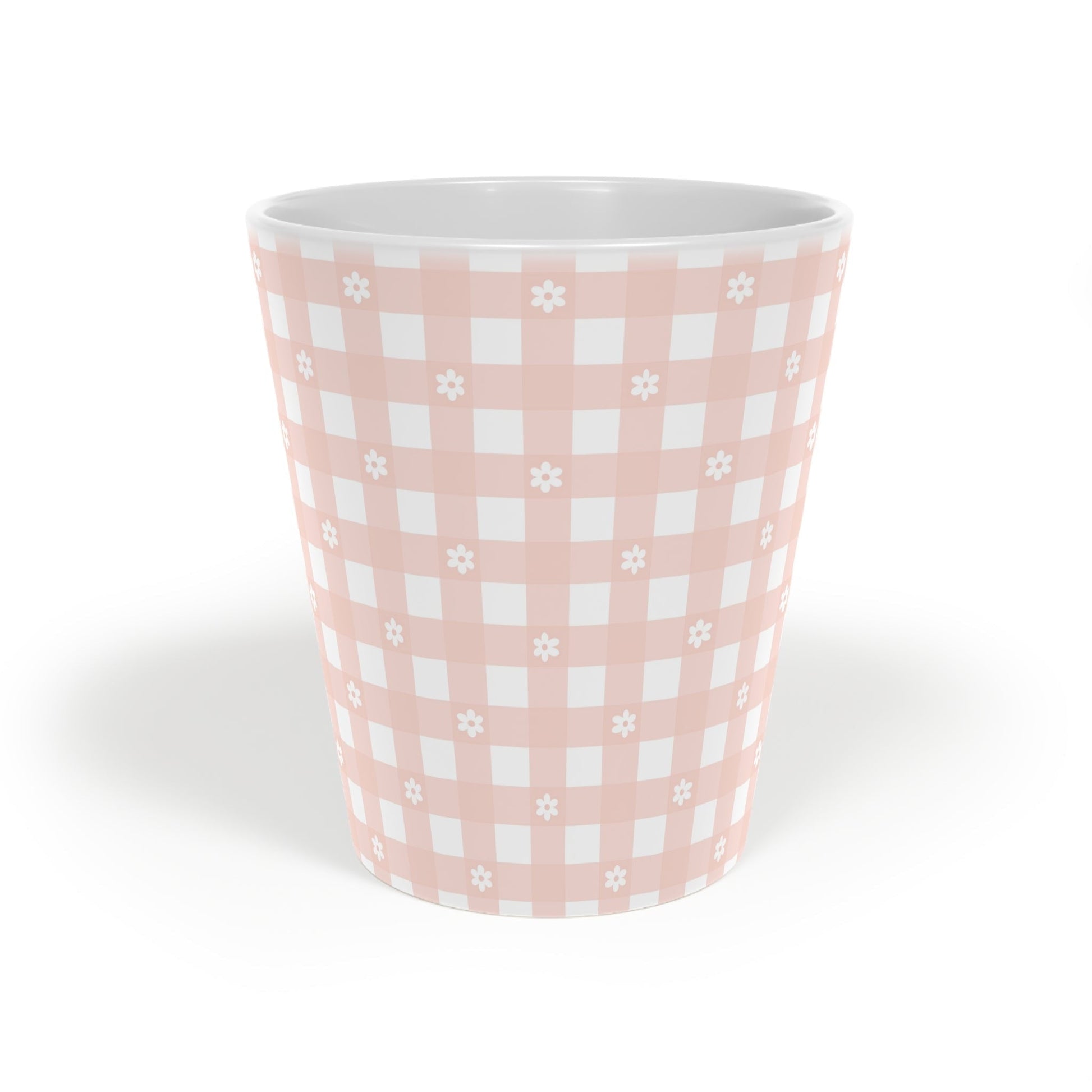 Daisy Plaid Latte Mug