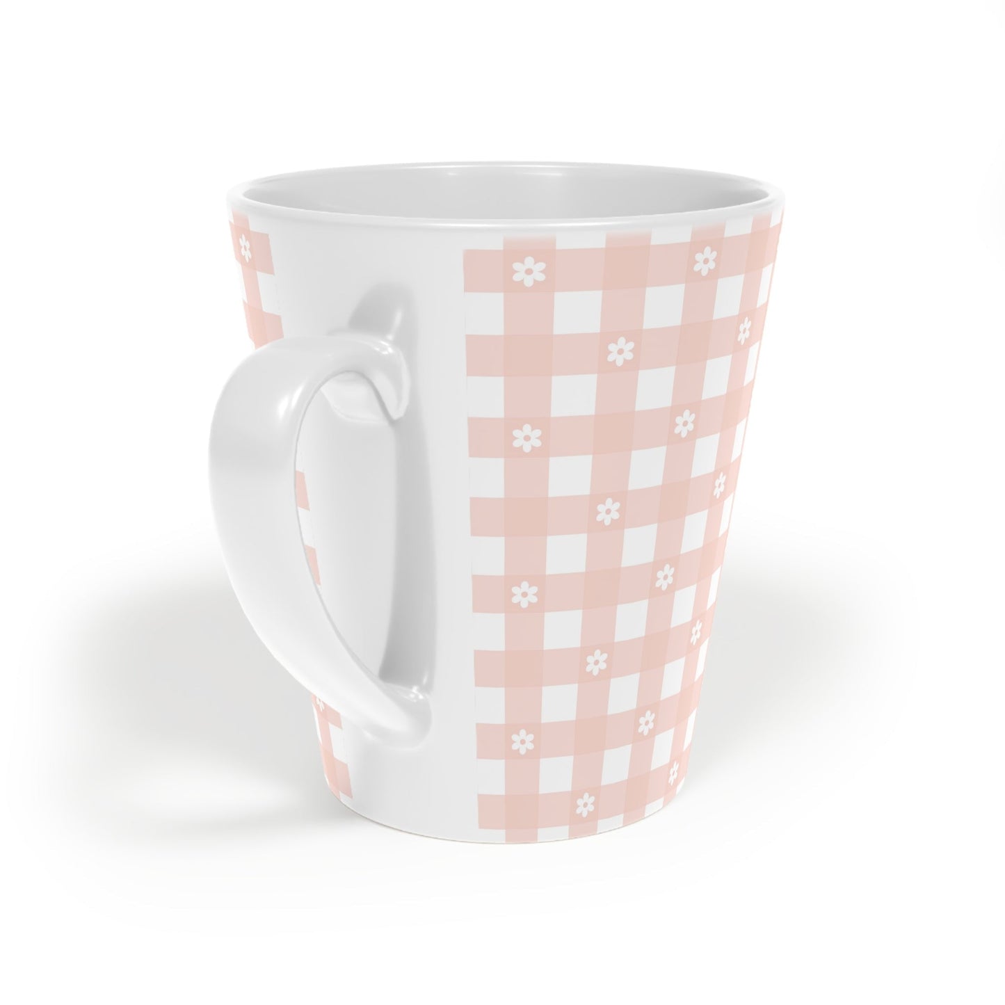 Daisy Plaid Latte Mug