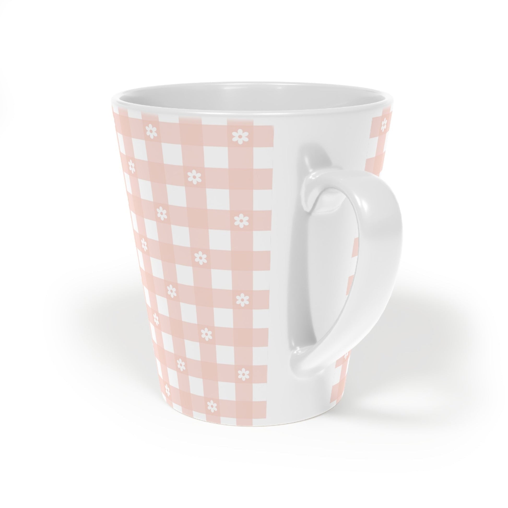 Daisy Plaid Latte Mug