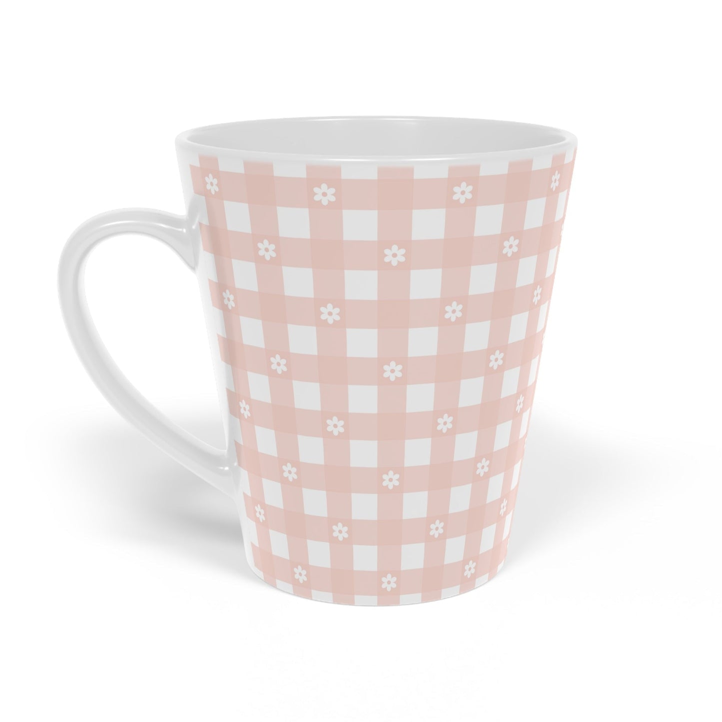 Daisy Plaid Latte Mug