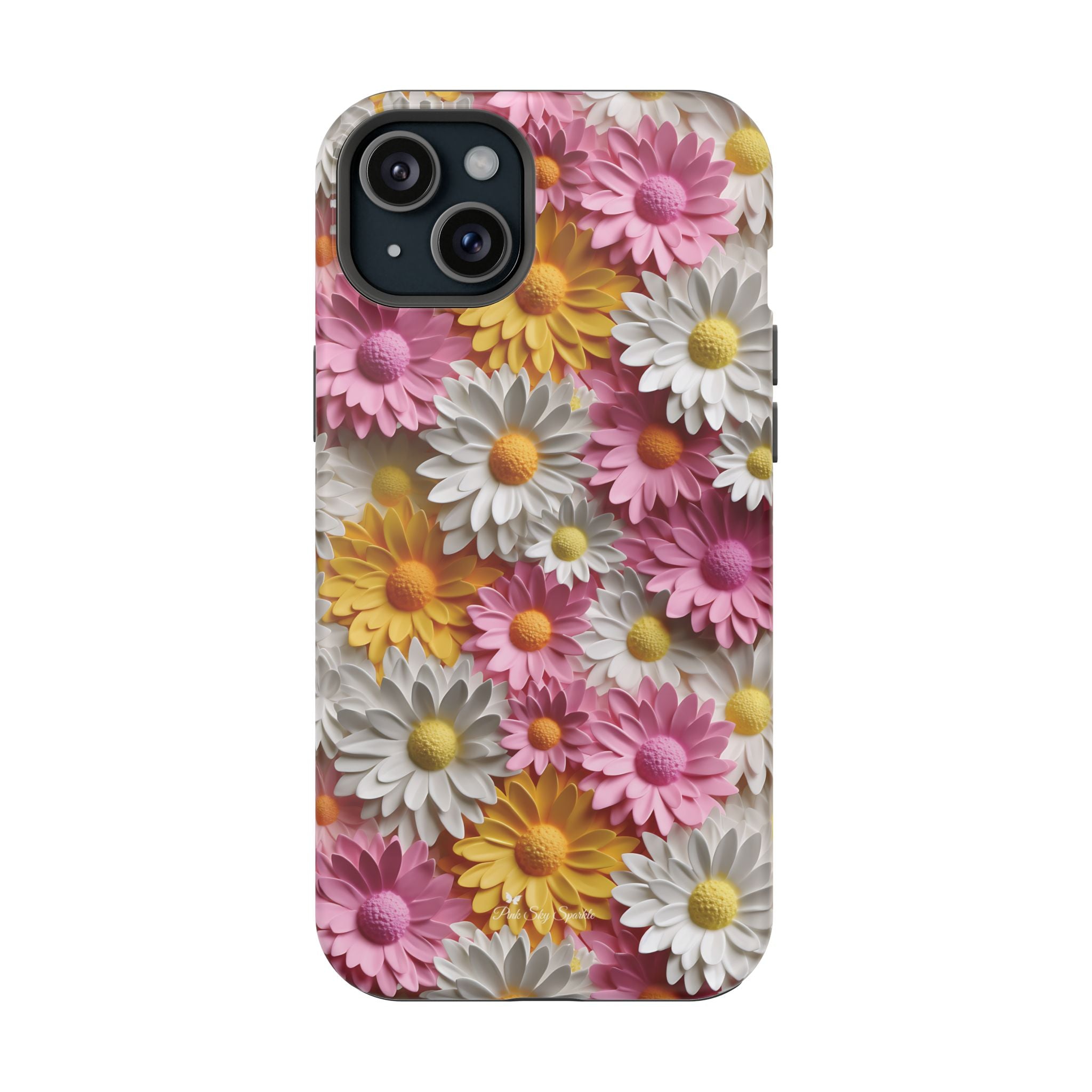Daisy Pop Magnetic iPhone Case - Vibrant Daisy Design for Stylish Protection