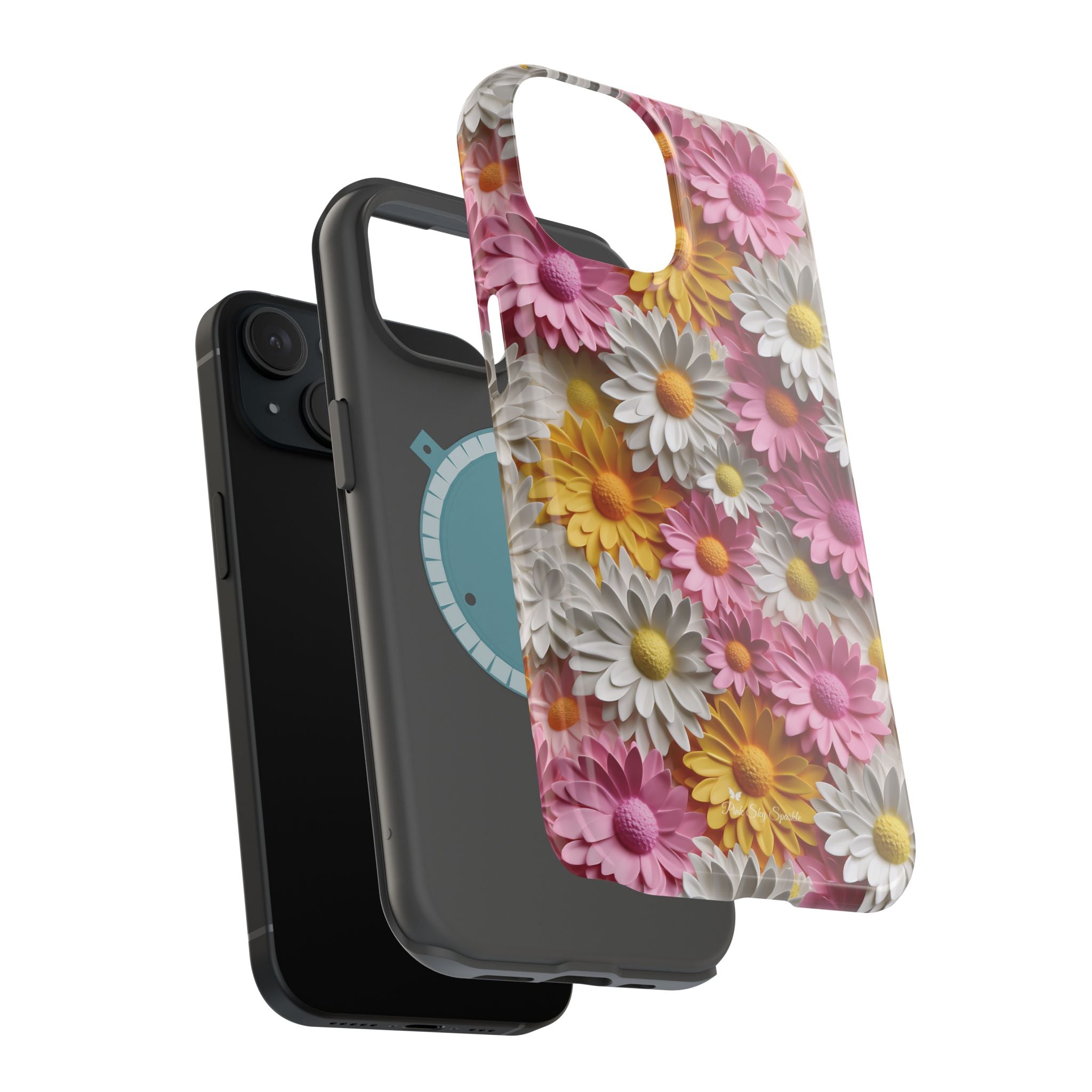 Daisy Pop Magnetic iPhone Case - Vibrant Daisy Design for Stylish Protection