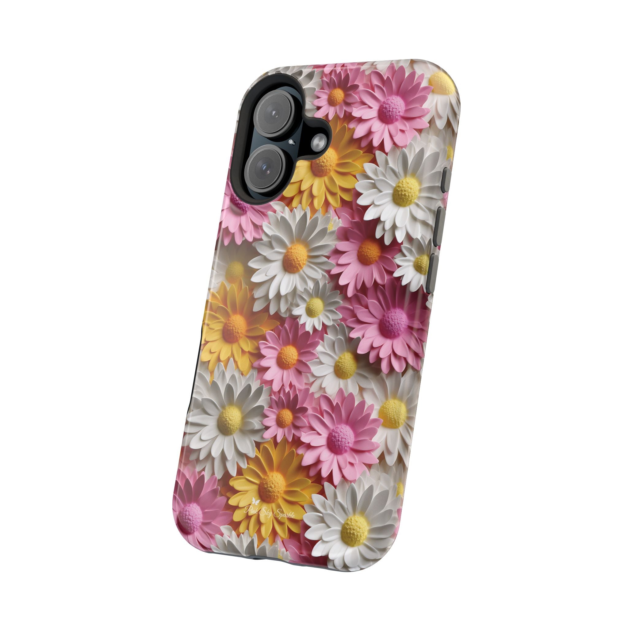 Daisy Pop Magnetic iPhone Case - Vibrant Daisy Design for Stylish Protection