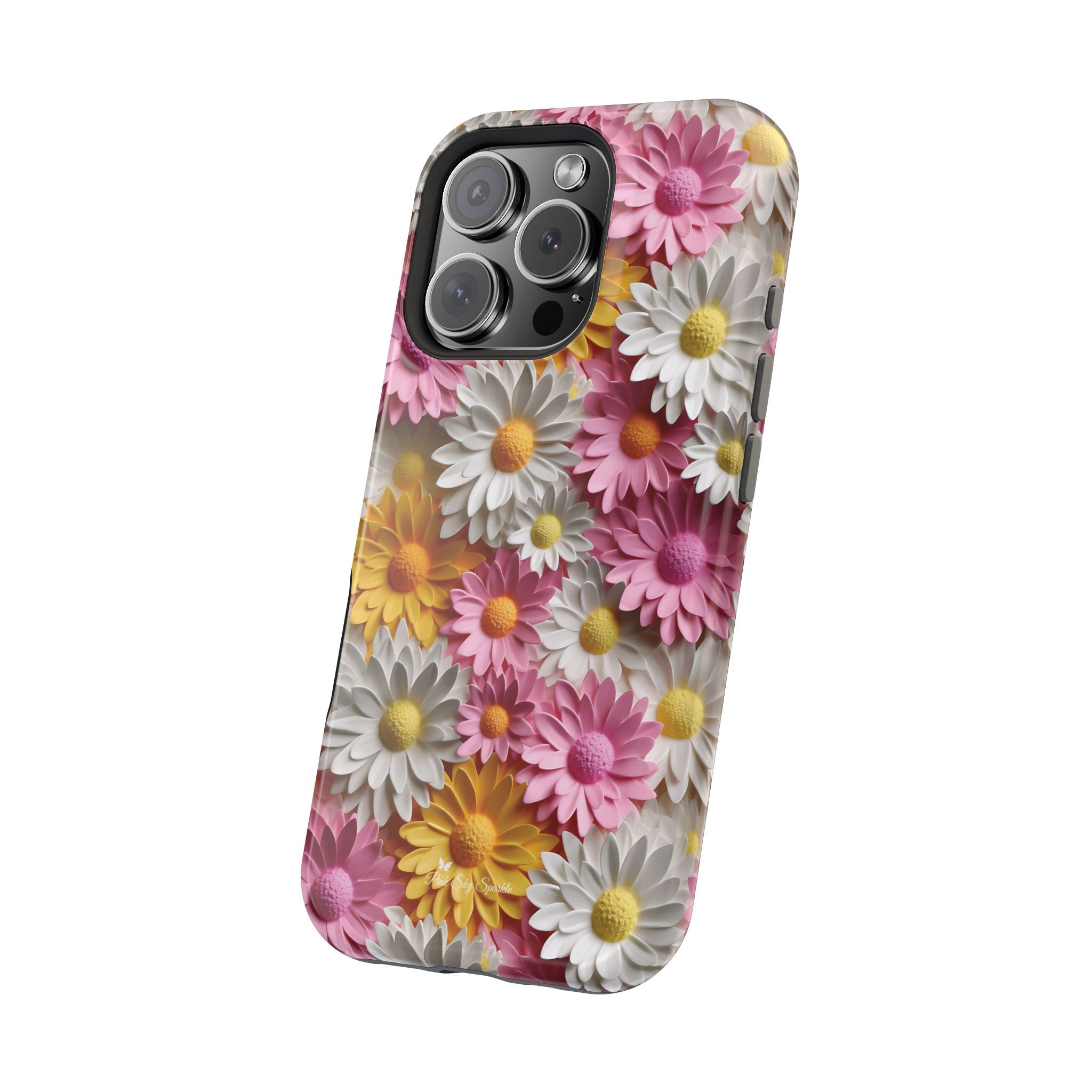 Daisy Pop Magnetic iPhone Case - Vibrant Daisy Design for Stylish Protection