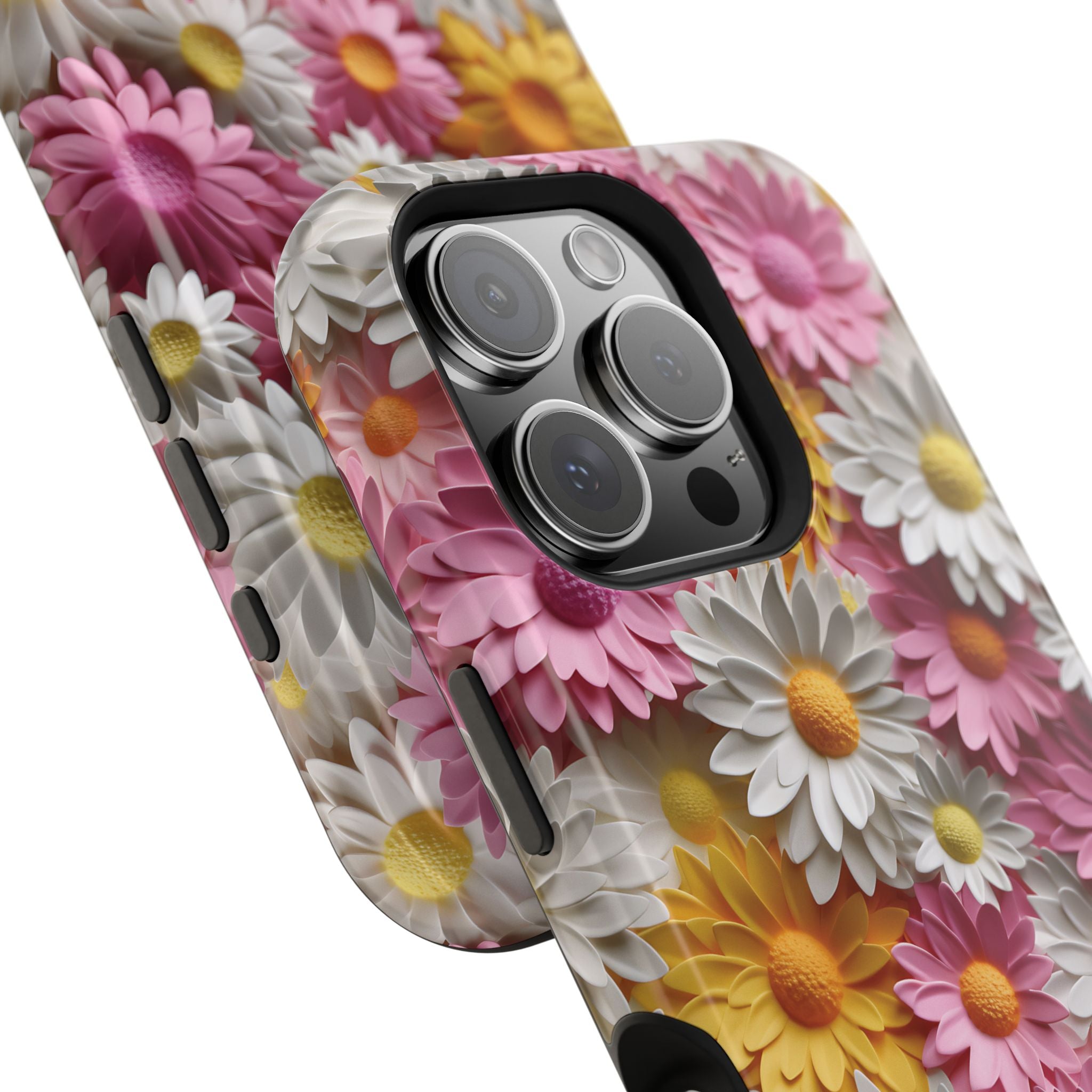 Daisy Pop Magnetic iPhone Case - Vibrant Daisy Design for Stylish Protection