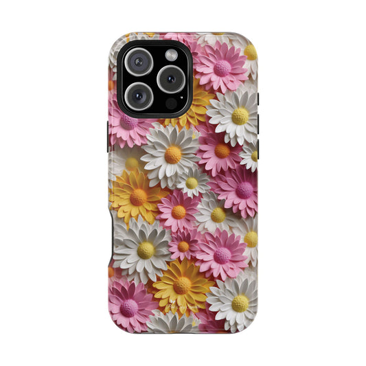 Daisy Pop Magnetic iPhone Case - Vibrant Daisy Design for Stylish Protection